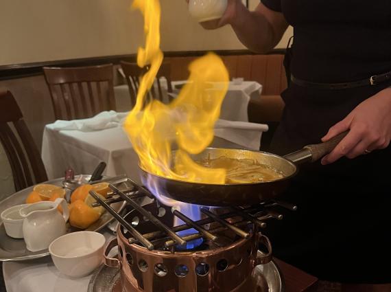 Flambé Fridays and Saturdays